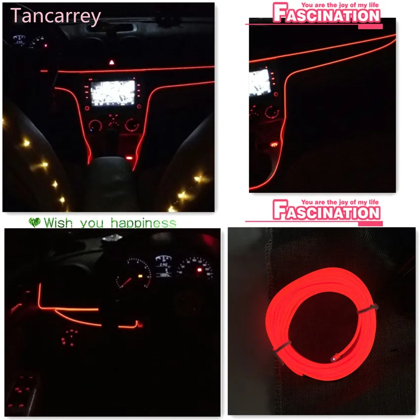 

2017 new style Car styling LED decorative strip for opel astra h dacia duster opel insignia audi a3 ford fiesta Accessories