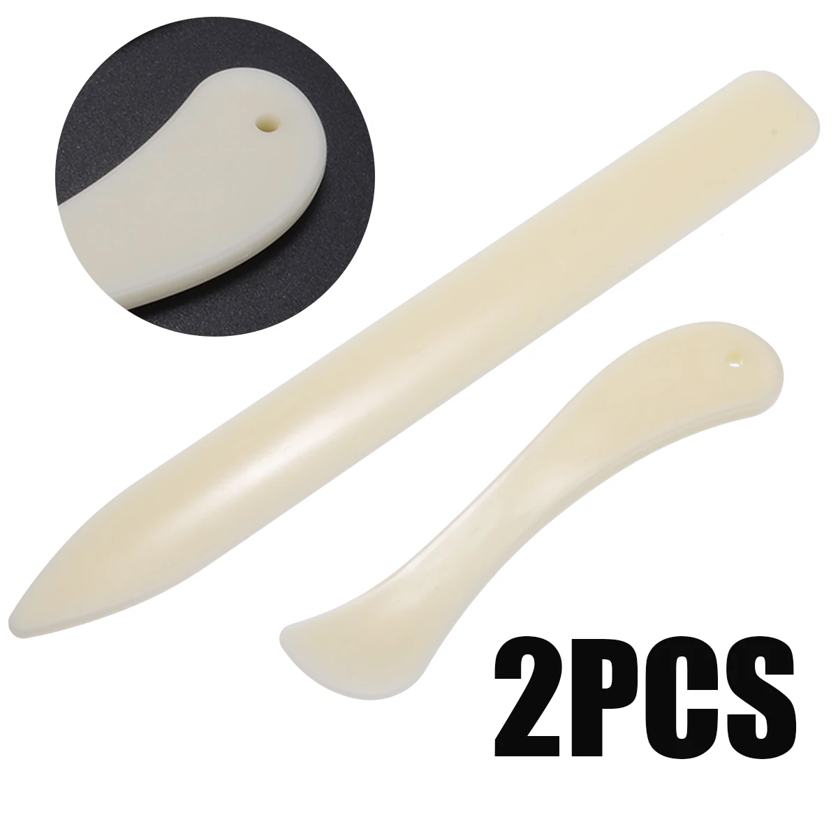 2 Sizes Handmade Leather Craft Trimming Tool Bone Leathercraft Edge Trimmers DIY Supplies for Working Cutting