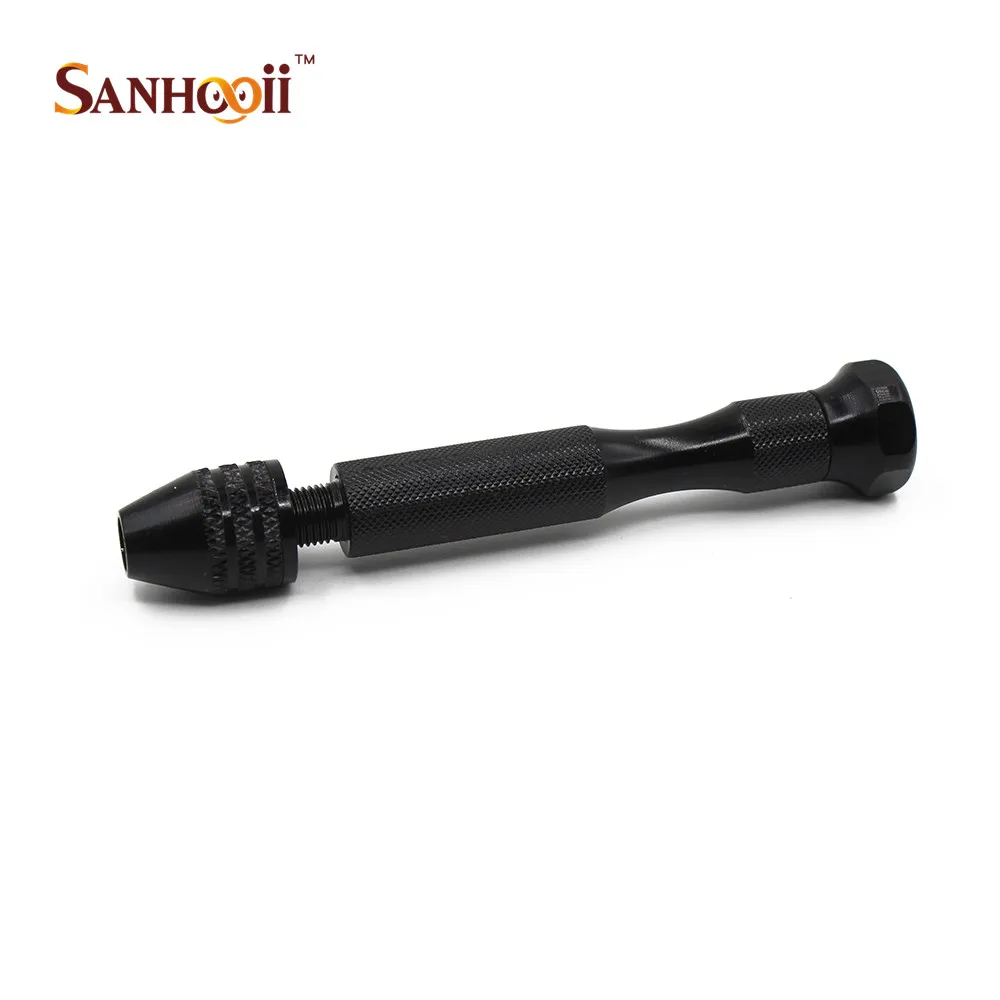 

SANHOOII Universal Hand Drill Jewelry Craft Hand Pin Hole Drill Jewelers Burs Drilling Reamer Chuck Clamp 0.3-3.0mm Mini Hand
