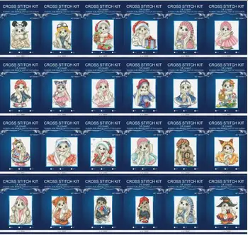 

Cross Stitch,Animal of rabbit,Needlework,DIY,cross-stitch kits,embroidery kits, 14ct 16ct 18ct. rabbit kits 2