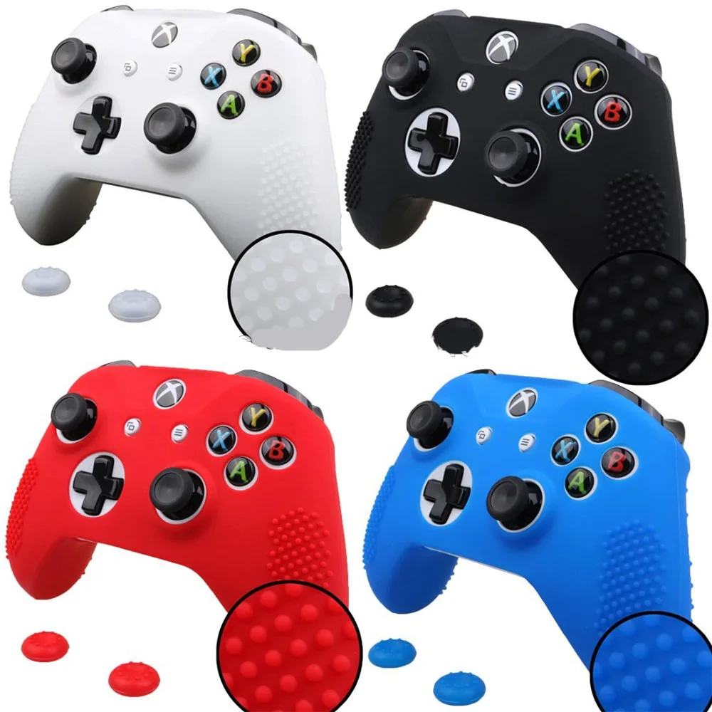 

For Microsoft Xbox One S Controller Gamepad Protective Case Cover Soft Silicone Rubber Skin Joystick Accessories Dropshipping
