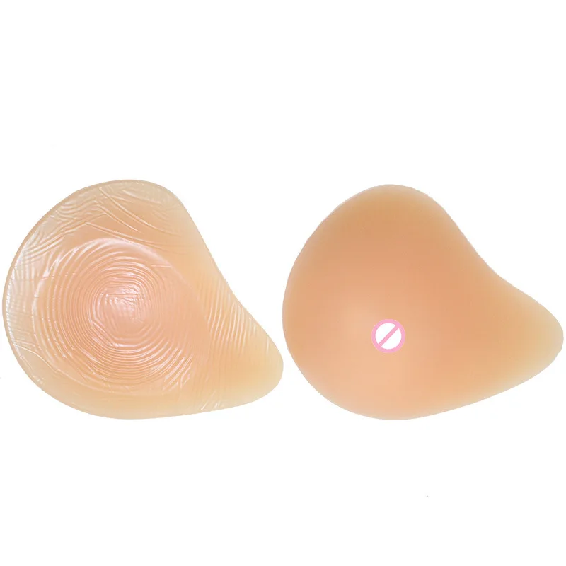

400g/pcs Concave Surface Fake Breast Design For Mastectomy Surgery Women Left Right Single Chest Breasts Form Spiral Pattern