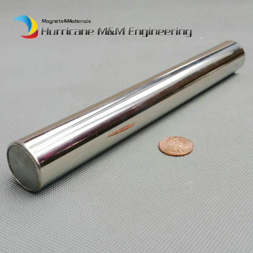 Dia. 25x300 mm NdFeB Wand 6K 12K GS Cylinder Filter Strong Neodymium Stainless