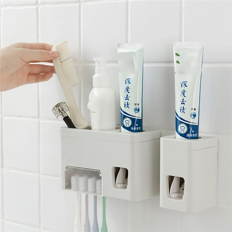 Hot New Toothpaste Tube Squeezer Automatic Auto Squeezer Toothpaste Dispenser Hands Free Squeeze Out #4NV26 (5)