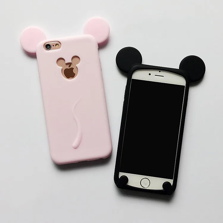 Распродажа 6 plus мягкий силиконовый чехол для телефона с Микки Маусом акция