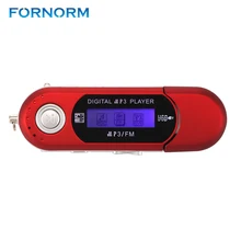 FORNORM Мини Портативный USB MP3 плеер Музыкальный медиаплеер с ЖК-экраном 32 Гб TF слот для карт Поддержка fm-радио