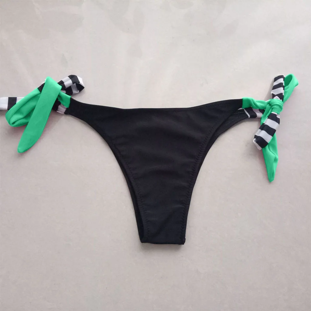 Женский полосатый зеленый бандажный бюстгальтер пуш-ап, комплект бикини с шортами, купальник, купальный костюм, пляжная одежда, летнее бикини