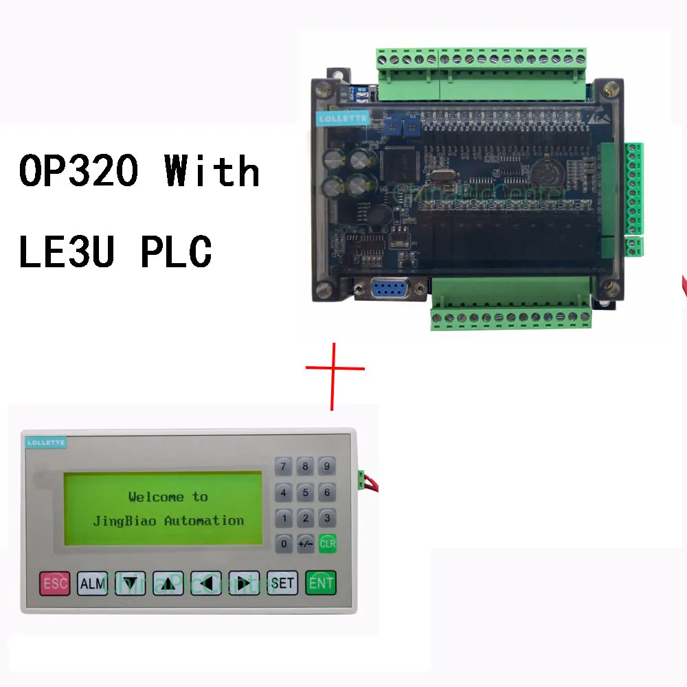 OP320-A MD204L 4,3 дюймовый текстовый дисплей+ FX3U серия ПЛК промышленная плата управления с DB9 линия связи