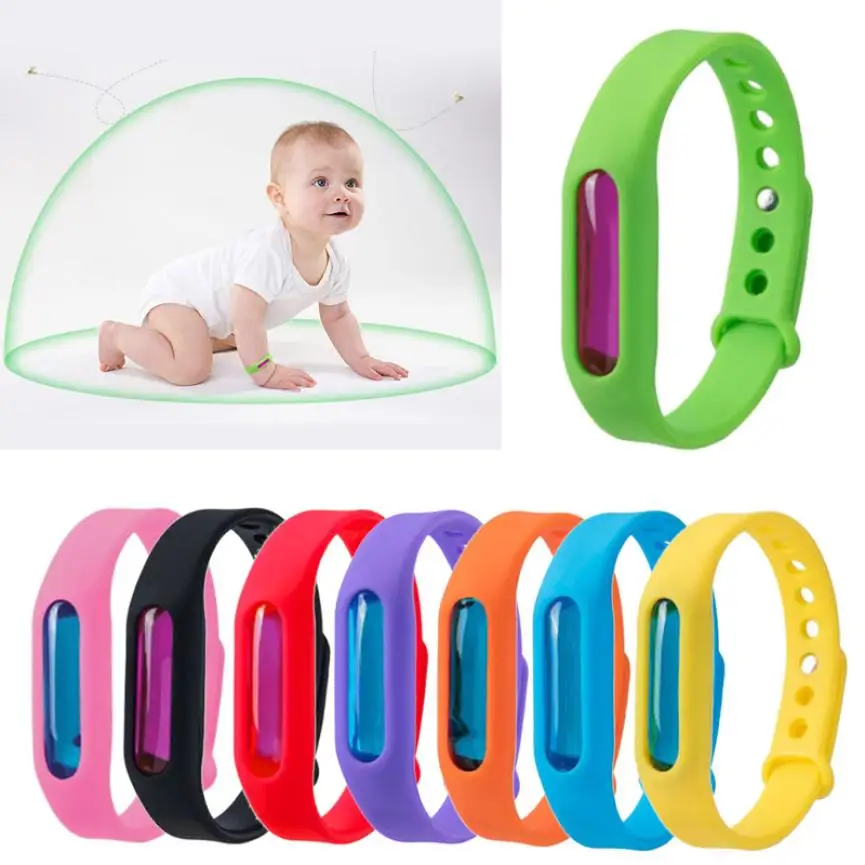 Kids Anti Mosquito Repellent Bracelets Pest Insect Bugs Buttons