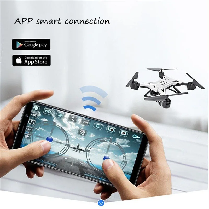 Cross-border Long-life Folding Folding Aerial Drone Fixed-high Four-axis Aircraft WIFI Map Transmission Remote Control A