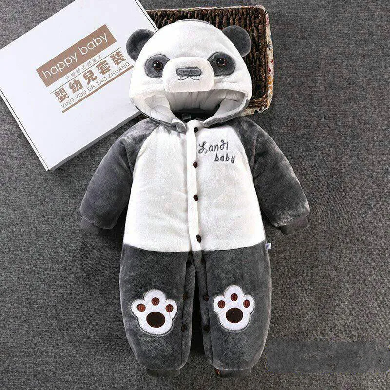 

Winter Baby Clothes Newborn Female Male Baby Boy Clothes Autumn and Winter Onesies 6-18 Months Cute Girls Cartoon Animal Coat