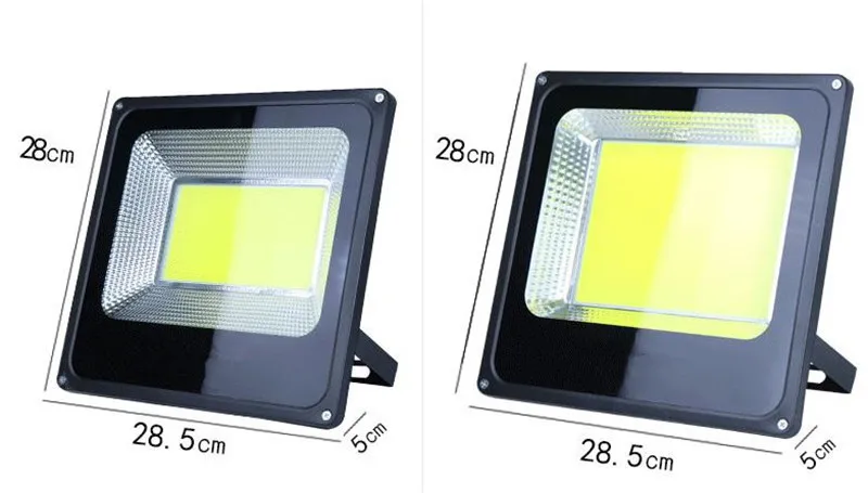 10 W-1000 W Водонепроницаемый Светодиодный прожектор светильник на открытом воздухе 220V COB Светодиодный прожектор лампы Светодиодный прожектор светильник для сада и наружное уличное освещение