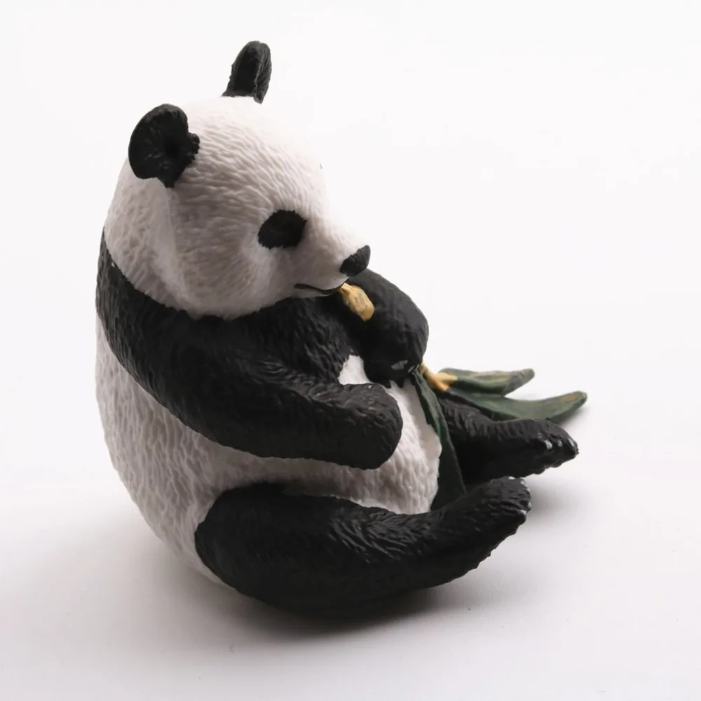 Имитация Реалистичная игрушка в виде дикого животного Сидящая панда модель Фигурка фигурки домашний декор Развивающие игрушки для детей