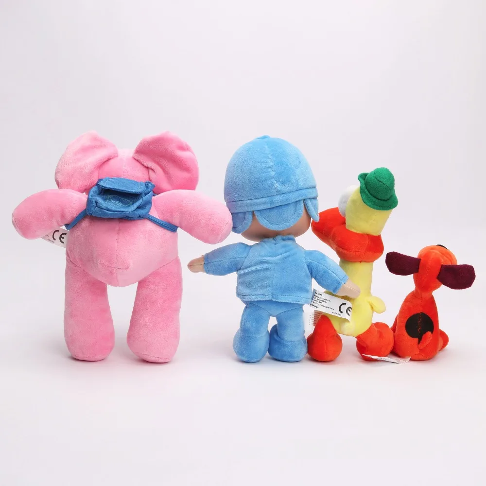 4 шт./лот 12 26 см полный набор POCOYO мультфильм мягкие животные и плюшевые игрушки