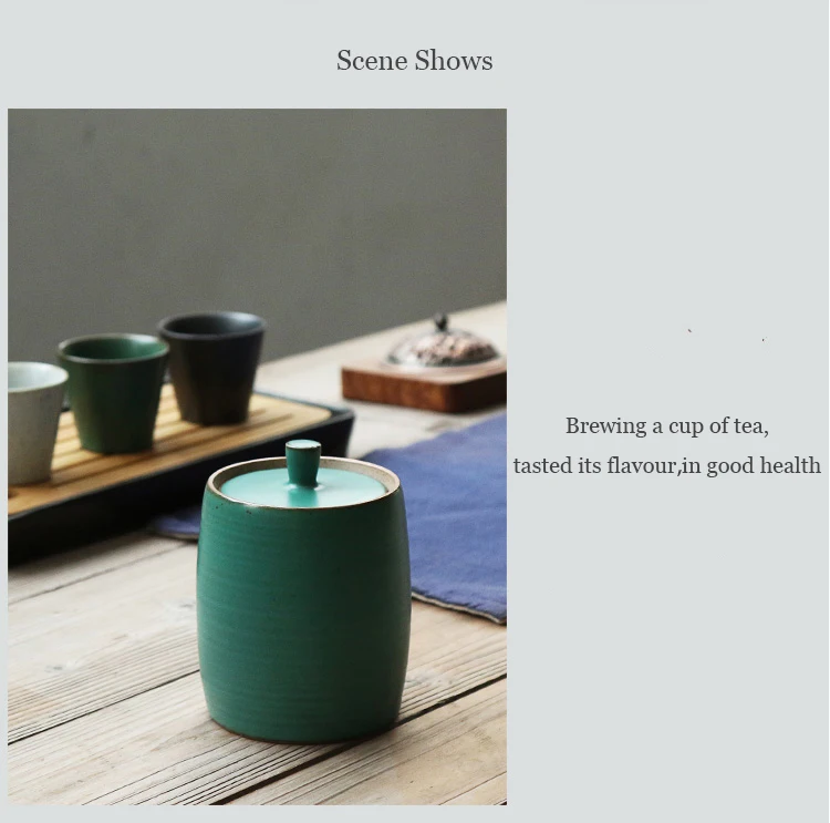 PINNY японский стиль керамические контейнеры для чая герметичные Pu Re банка для чая портативный чайный сервиз аксессуары винтажные большие контейнеры для хранения