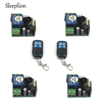 Sleeplion 10A relay 1CH wireless RF Remote Control Switch Transmitter+ Receiver DC 12V 315MHz 433MHz Module
