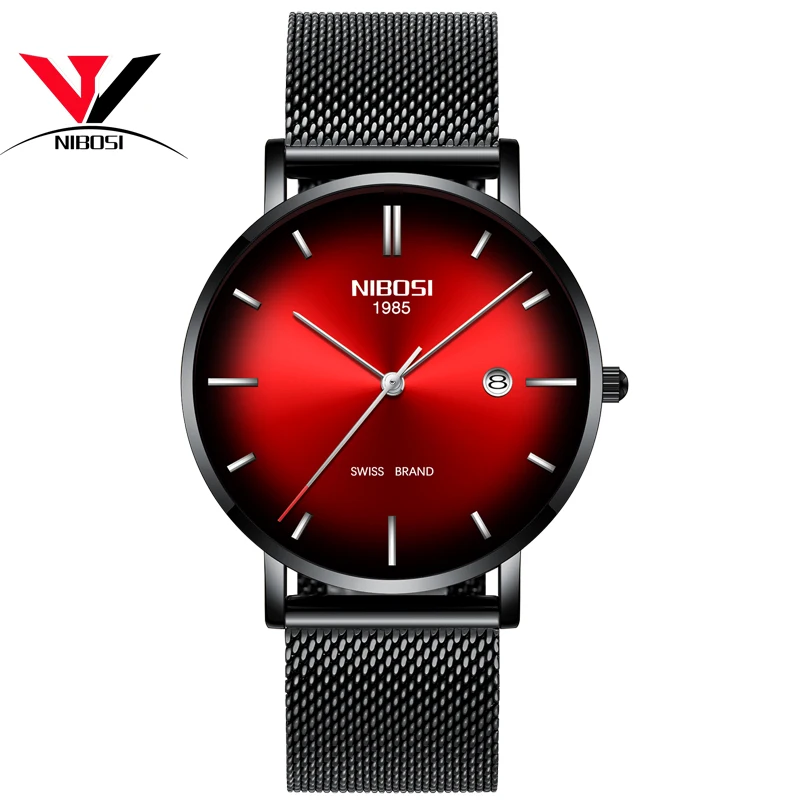 Relogio Masculino мужские часы Топ бренд класса люкс ультра тонкие наручные и женские