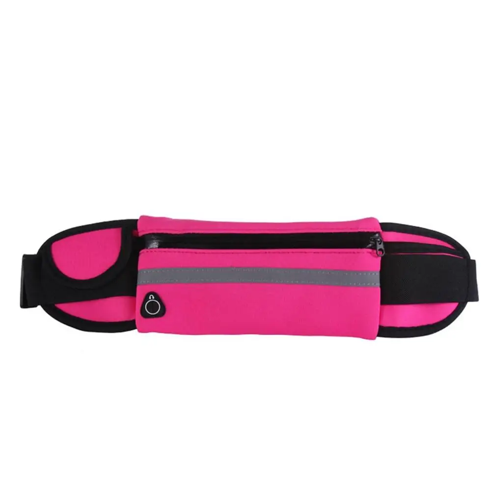 Многофункциональные мужские и женские поясные сумки, поясная сумка для бега, Женская поясная сумка, поясная Сумка для кемпинга, пеших прогулок, спортивная сумка - Цвет: rose red