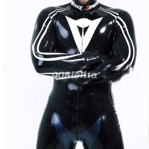 

Latex Rubber Gummi Racing Suit Bodysuit Ganzanzug Catsuit Size XXS-XXL