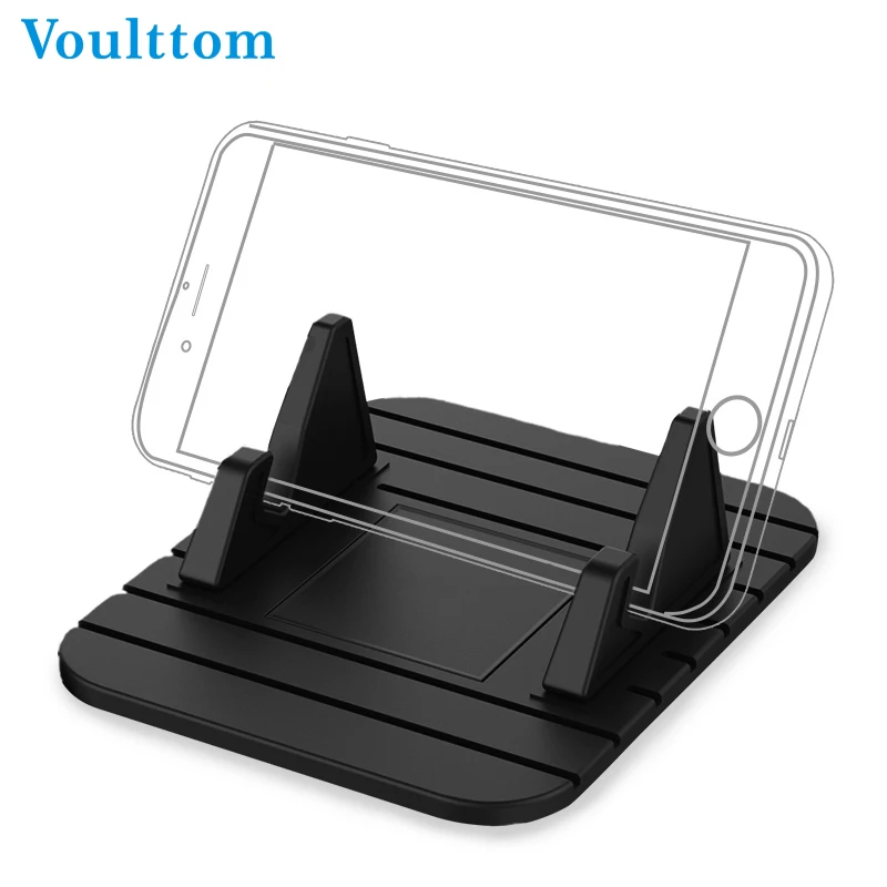 

Voulttom Car Dashboard Non-slip Rubber Mat Stand Mount Universal Phone Holder For iPhone Samsung Xiaomi Huawei GPS