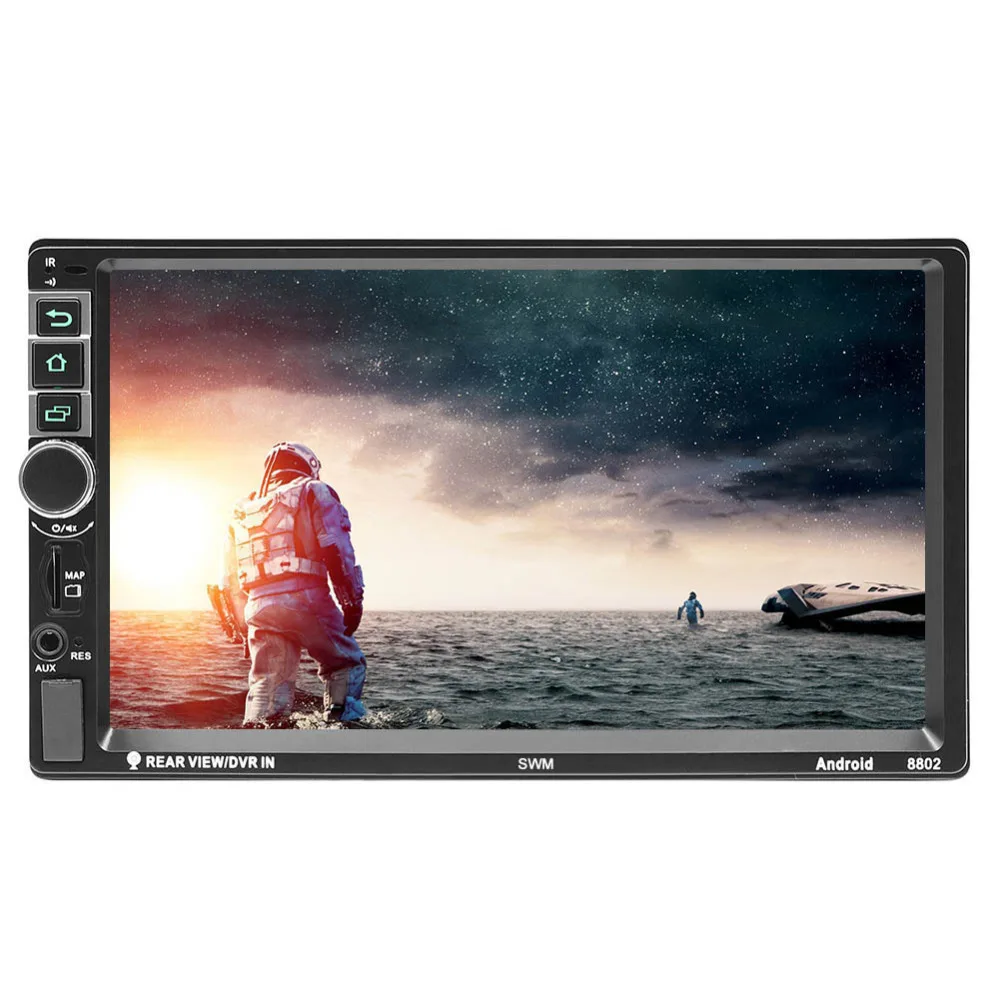 

SWM 2Din 7" Touch Screen Android 7.1 Quad Core Car Stereo MP5 Player GPS Navigation RDS FM AM Radio Bluetooth WiFi Media Player