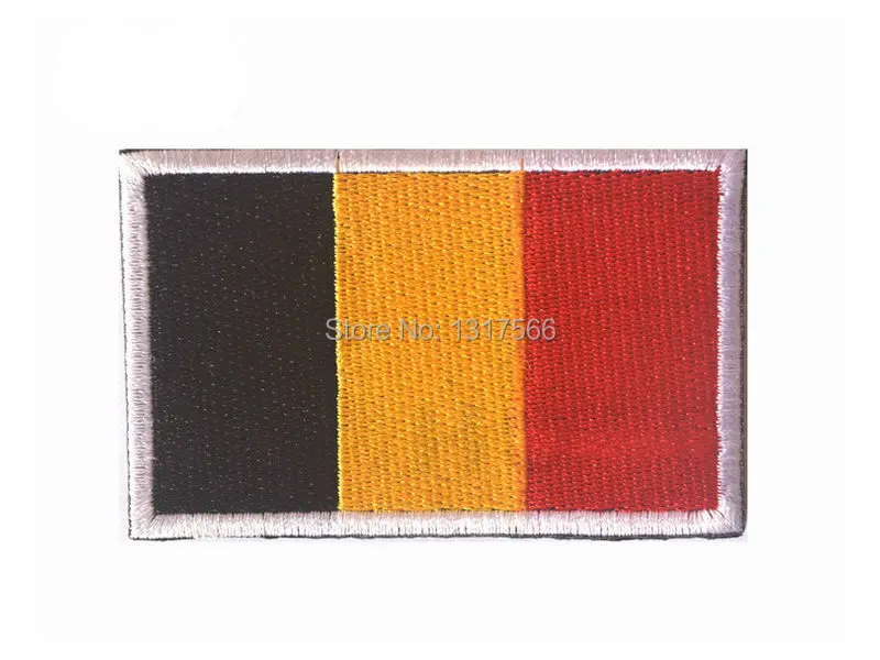 Вышитая эмблема, Belgian National Flag Of Belgium, вышивка с военной тематикой нашивка с группой крови, нашивка для верхней одежды, сумка