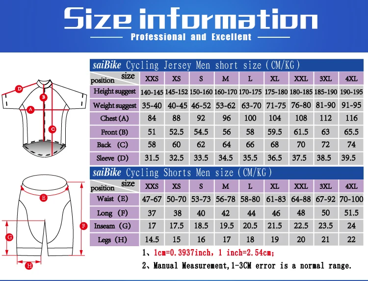 Saibike Велоспорт нагрудник Шорты Мужской горный велосипед нагрудник Шорты Ropa Ciclismo укороченные штаны 3D мягкий высокое качество Размеры XXS-5XL