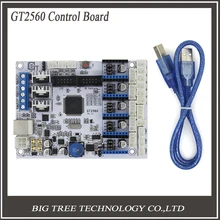 3D управления принтером доска GT2560 Поддержка Dual Экструдер Мощность, Чем ATmega2560 Ultimaker 3 3D0233
