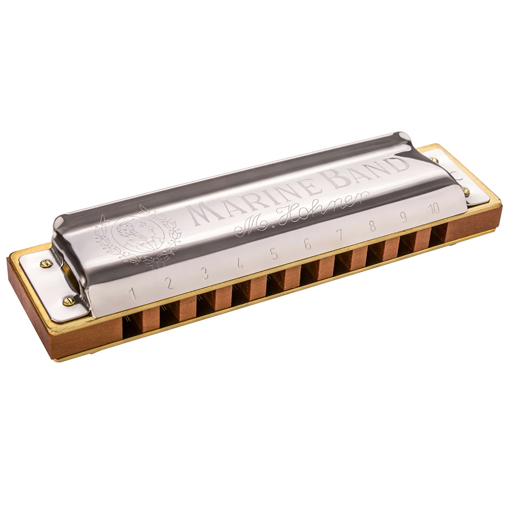 Hohner البحرية الفرقة 1896 الكلاسيكية هارمونيكا سلم موسيقي 10 ثقوب 20 لهجة الفم الجهاز الأصلي البلوز القيثارة مفتاح من C الموسيقية الآلات