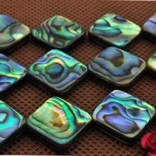 Свободные бусины abalone shell квадратные 8-16 мм 1" для изготовления ювелирных изделий DIY FPPJ бусины натуральный драгоценный камень