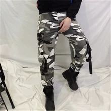 Мужские брюки-джоггеры, мужские камуфляжные уличные штаны в стиле Харадзюку в стиле хип-хоп, спортивные брюки с несколькими карманами, хлопковый комбинезон в Военном Стиле, брюки JA139