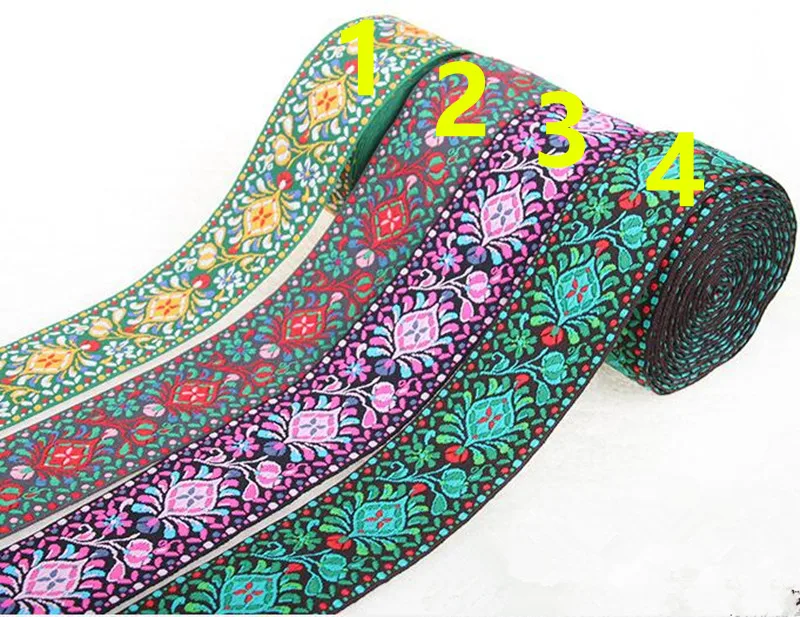 

38mm nations style jacquard webbing, folk style webbing, American native style webbing,XERY-YF0821B guitar strap ribbon