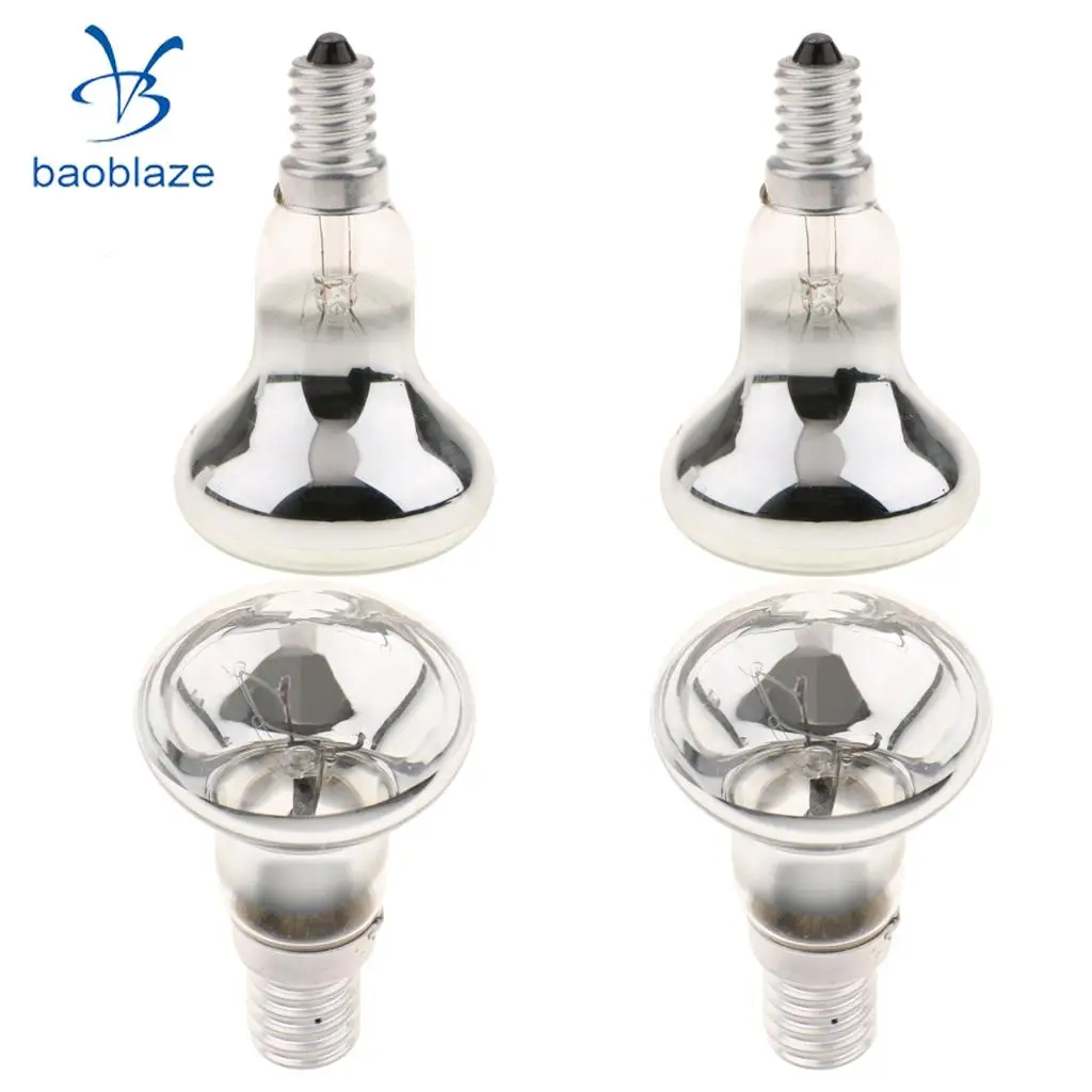 Set 4 piece E14 SES Reflector Spotlight Bulb Lava Lamp Lightbulb 25W
