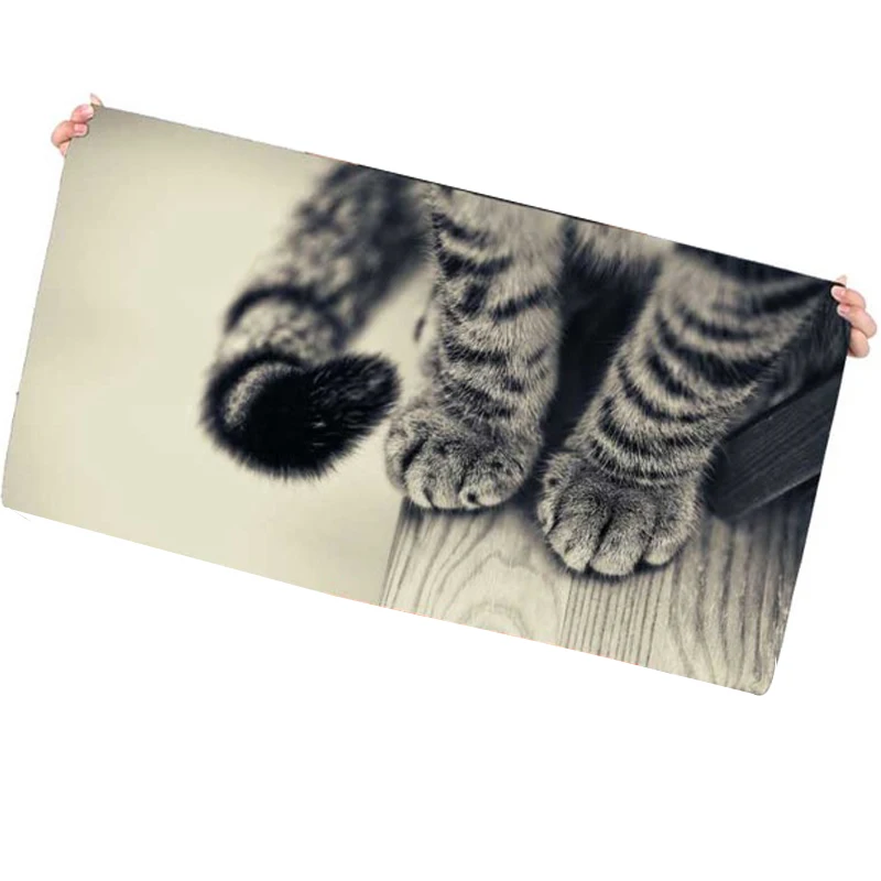  Congsipad Cat Foot Free Shipping Locking Edge MousePad Non-Skid Mouse Mat Desk Pad Keyboard Pad for