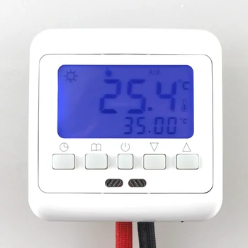 

Room Heating Thermostat For Underfloor Heating System Temperature Controller Weekly Programmable Blue LCD Backlight BYL104B