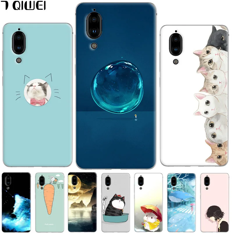 

For Sharp Aquos S2 Case Silicone Cute Cat Cartoon Clear Back Cases For Sharp Aquos S2 Cover TPU Animal Girls For Sharp Aquos S 2