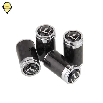 

For Luxgen Accessories Car Wheel Valve Stem Caps Tire Valve Cover Rim Sticker Emblem For Luxgen 5 7 U6 U7 Master CEO MPV SUV