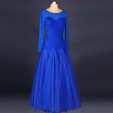 High quality modern dance one-piece dress expansion skirt dance skirt skirts Long women ballroom dress tango waltz dance dress