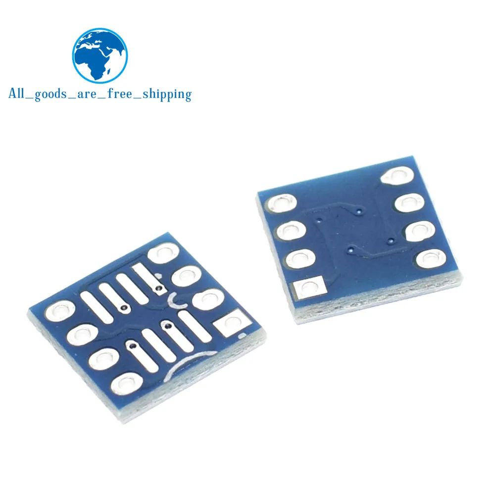

TZT 10PCS SOP8 SO8 SOIC8 TO DIP8 Interposer board pcb Board Adapter Plate New