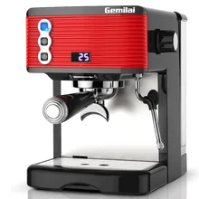 15 бар кофемашина полностью полуавтоматическая итальянский тип насоса Паровой концентрат шлифовальный Рог фильтр извлечения контроль времени