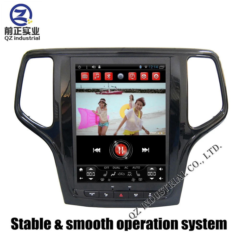 Sale 10.4" Upright Huge Screen Android 4.4 T3 2G 32G for Jeep grand Cherokee 2015-2017 Car DVD Player with 3G 4G WIFI GPS Map Radio 8