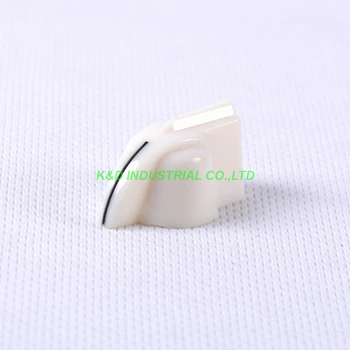 

10pcs Colorful Rotary Control White Vintage Plastic Knob 31x16mm fr Potentiometer 6.35mm Shaft
