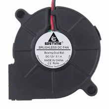 DC12V 24 в двойной шарикоподшипник 5 см 50 мм 5015 увлажнитель фитинги DC турбины Вентилятор охлаждения