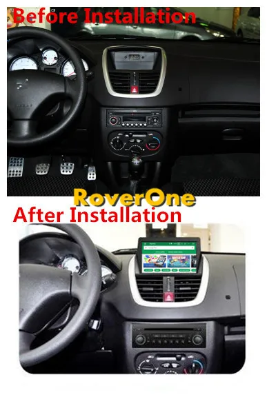 RoverOne S200 Android 8.0 Car Multimedia Player For Peugeot 207 207CC 207SW Autoradio DVD Radio Stereo GPS Navigation Bluetooth