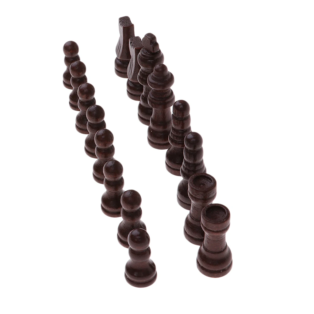 32 International Chess Game Chessman Chess Pieces King Horse for Competition Chess Games Camping Hiking Travell