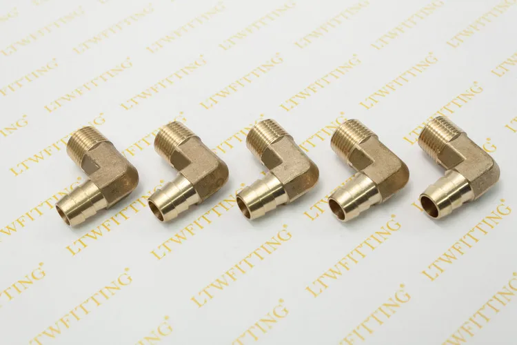 LTWFITTING латунный штуцер с Колено 90 градусов внутренним диаметром 1/2 дюйма x 3/8 NPT