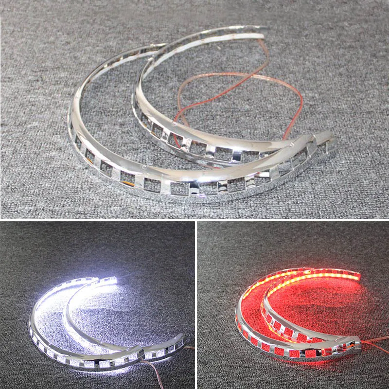 Motorcycle Accessories Brake Rotor Covers Ring of Fire Red white Two