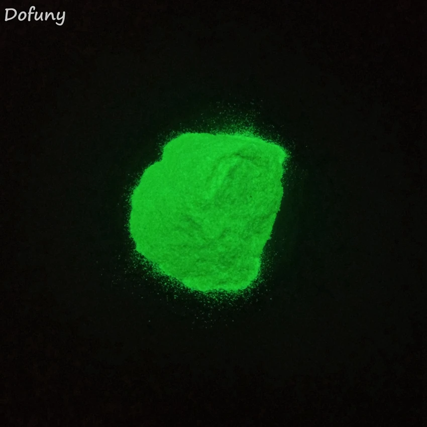 

Dofuny Apple Green Luminous Nail Polish Powder Glow Powder Luminous Pigment Fluorescent Powder Glow in the Dark