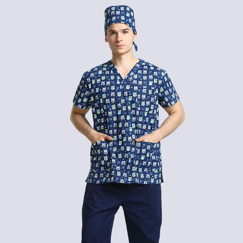 

Medico Uniformes Hospital Women Men Medical Robe Scrub Tops Clothing Dental Clinicos Beauty Salon Nurse Work Wear Surgical Suits