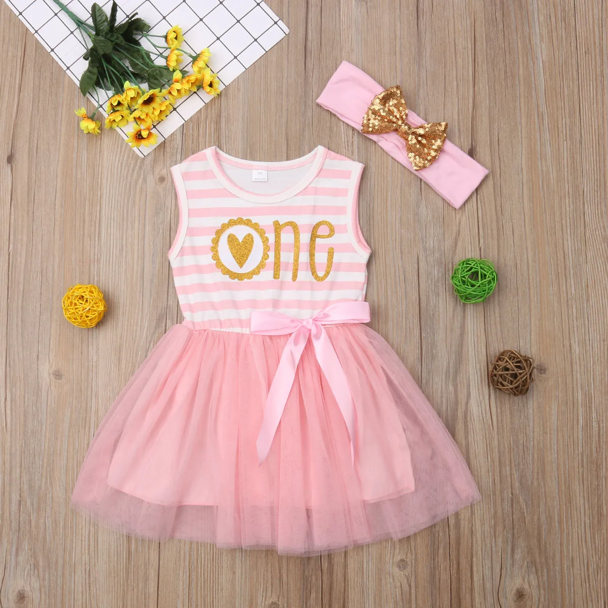 Одежда для новорожденных; розовое платье принцессы с бантом для маленьких девочек; юбка для дня рождения; Возраст от 0 до 24 месяцев